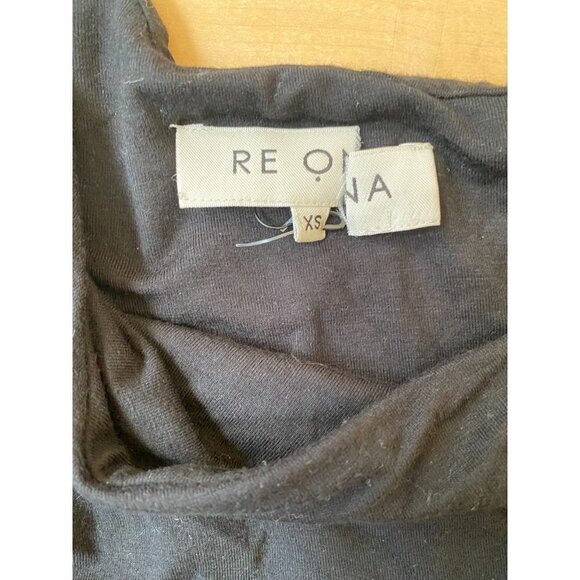 RE Ona Black BNWOT Womens One Shoulder Bodysuit Sz Xsmall - Picture 3 of 7